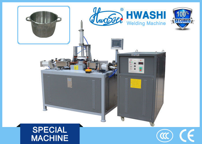 Macchina di saldatura a proiezione in acciaio inossidabile con potenza di 15KVA 8000J immagazzinamento di energia e 1500kg di pressurizzazione per manici di zuppa