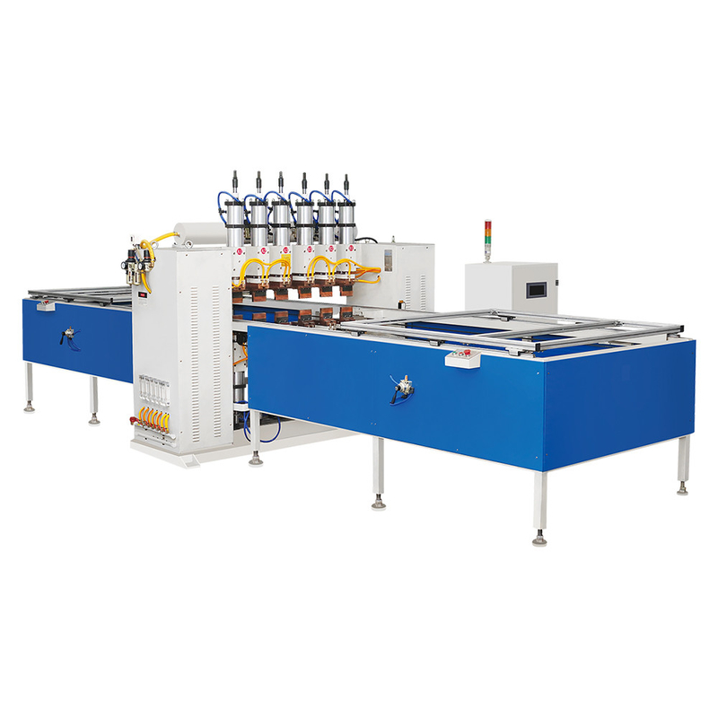 Hwashi Full Automatic Steel Wire Mesh Condenser Tubo di rame Buddy e macchina di saldatura a punti multipunto