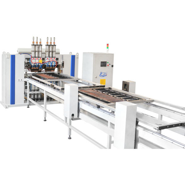 Hwashi Automatic Multi Point Refrigerating Condenser Wire Mesh Spot Welding Machine Low Carbon Steel Wire Mesh Saldatura