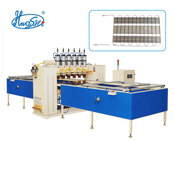Hwashi Automatic Multi Point Refrigerating Condenser Wire Mesh Spot Welding Machine Low Carbon Steel Wire Mesh Saldatura