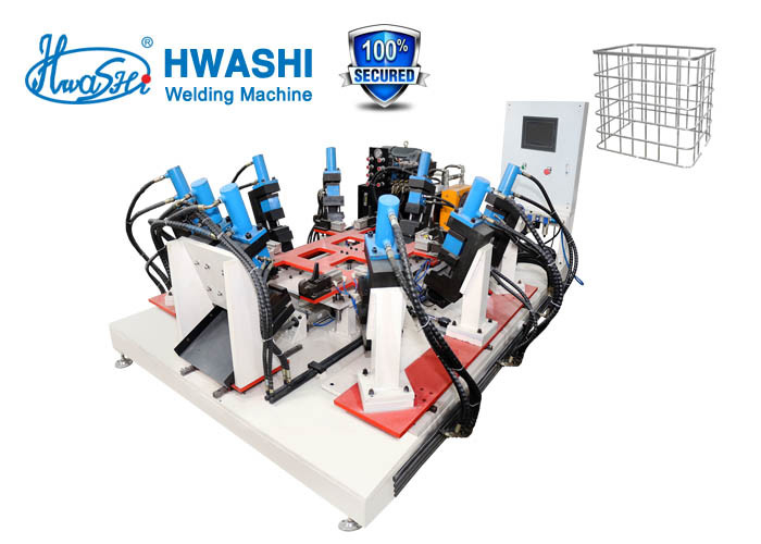 Fabbrica Hwashi Griglia IBC, Linea di produzione IBC Cage Frame, IBC Cage Frame Hole Making and Punching Machine