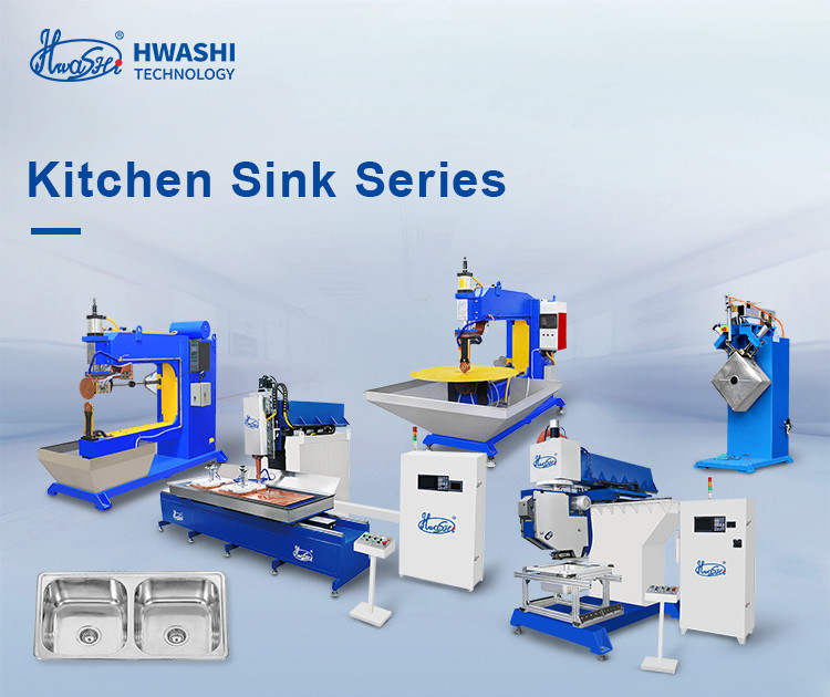 Hwashi Inox SS304 cucina doppio lavandino cucitura e acciaio inossidabile CNC lavandino lucidatura macchina macinatrice