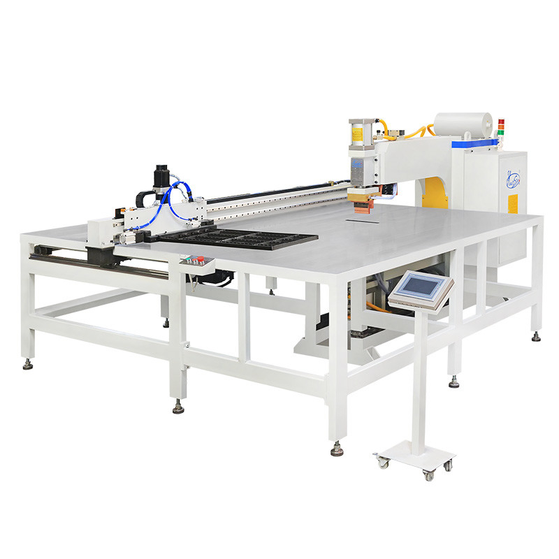 Saldatrice per forni a testa singola Hwashi CNC Auto Feeder, macchina per saldatura a punti automatica per rete metallica/scaffali da cucina