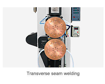 Saldatrice automatica a cucitura con raffreddamento ad acqua, modalità di lavoro automatica e saldatura a cucitura con larghezza da 5 a 20 mm