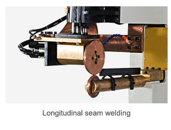 Saldatrice automatica a cucitura con raffreddamento ad acqua, modalità di lavoro automatica e saldatura a cucitura con larghezza da 5 a 20 mm