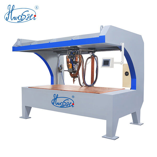 Macchina di saldatura a punto da tavolo con controller touch screen intelligente per spessore di saldatura di 3,0+3,0 mm e compatibilità di piegatura di precisione