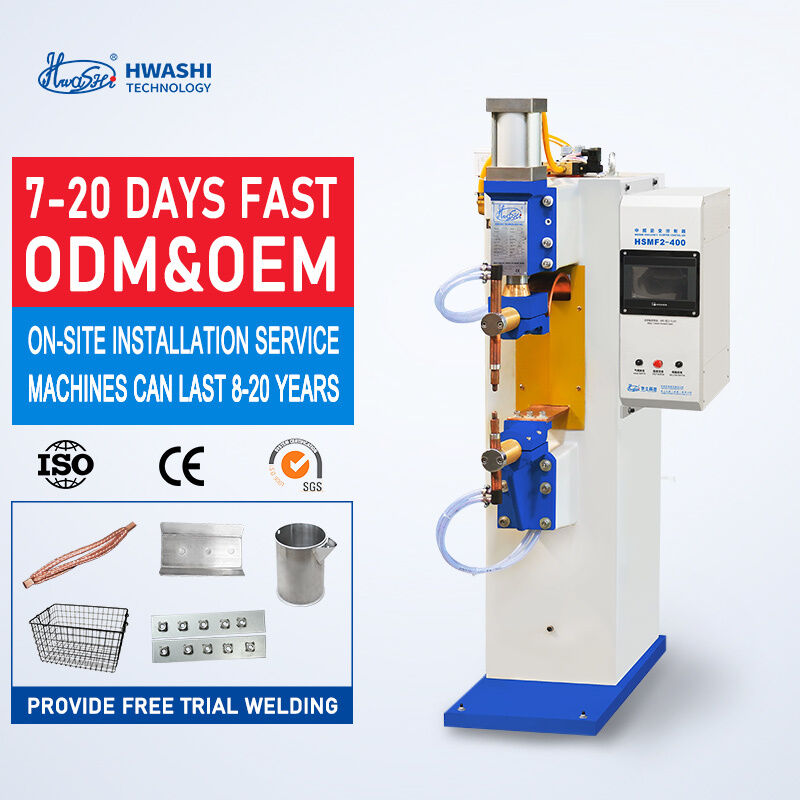 HWASHI WL-MF-250K Vertical Type Medium Frequency Inverter Spot Welding Machine with 1000Hz Technology for Consistent Metal Sheet Welding