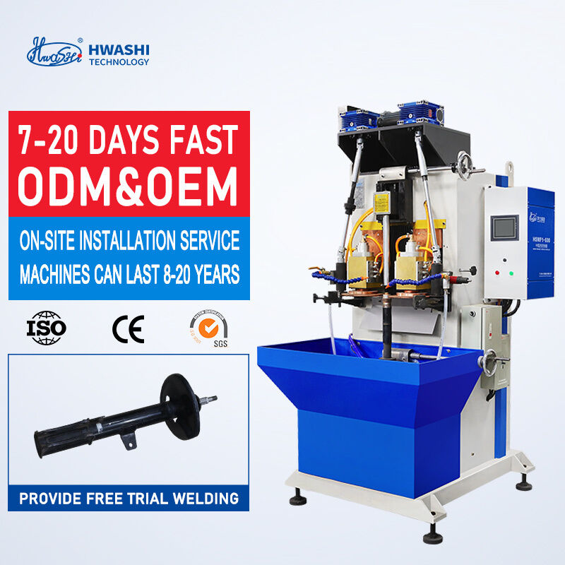 HWASHI 75KVA Input Power Seam Welding Machine con corrente di cortocircuito secondaria massima di 26500A per saldatura automatica a rotolo