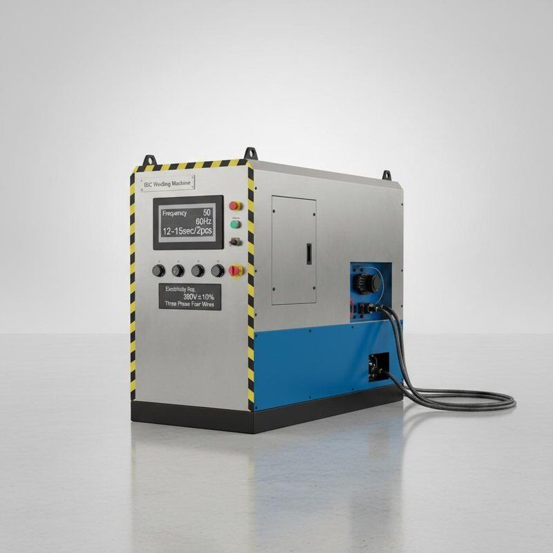 Frequenza 50 60Hz Macchina di saldatura IBC Tre fasi Quattro fili 380V ± 10% Efficienza di fabbisogno di elettricità 12 15sec per 2pcs