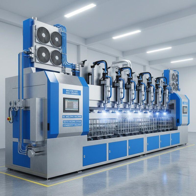 Machine Size 3500x165000mm IBC Welding Machine with Water Cooling System and High Welding Speed Ensuring Consistent Welding