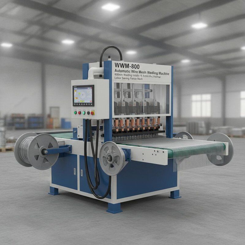 WWM-800 Automatic Wire Mesh Welding Machine 800mm Larghezza di saldatura 1,5-3mm Diametro del filo Fence Mesh di risparmio del lavoro