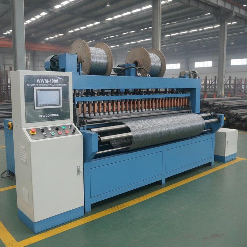 Saldatrice Automatica per Rete Metallica WWM-1000 Larghezza Rete 1000mm Diametro Filo 2-4mm Alta Velocità Controllo PLC