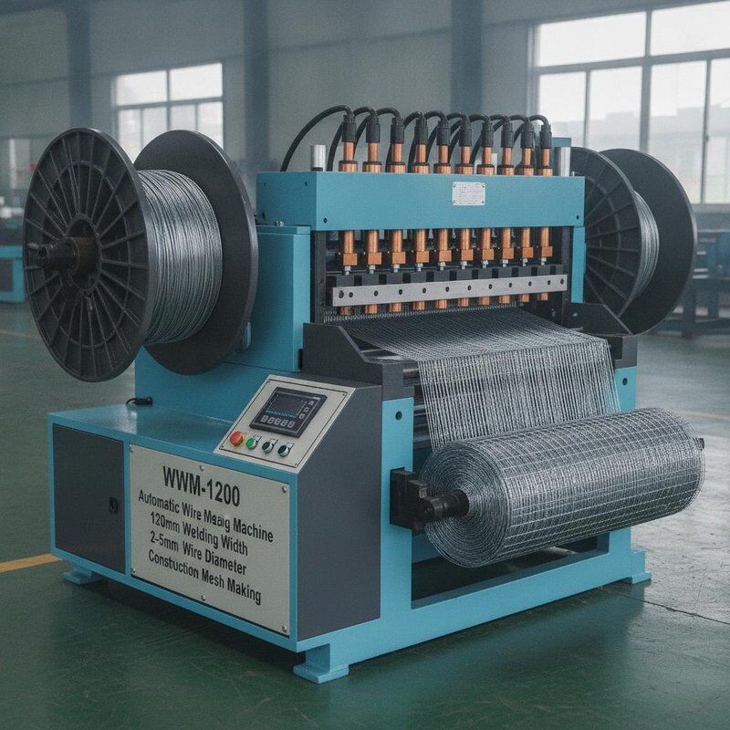 WWM-1200 Automatic Wire Mesh Welding Machine 1200mm Larghezza di saldatura 2-5mm Diametro del filo Costruzione