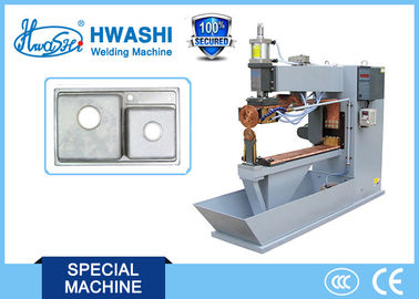 macchina semiautomatica del saldatore della cucitura del lavandino 100KVA per 304 spessore dell'acciaio inossidabile 1+1mm