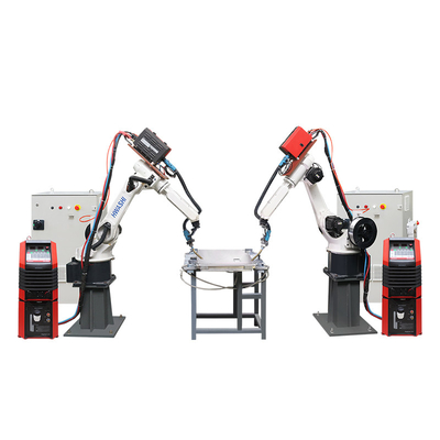 Stazione di lavoro di alluminio del robot per saldatura di MIG di asse della macchina 6 del robot per saldatura dello strato