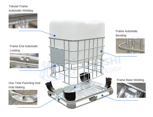 Tempo di saldatura breve per saldatrice automatica a gabbia IBC ad alta precisione CE