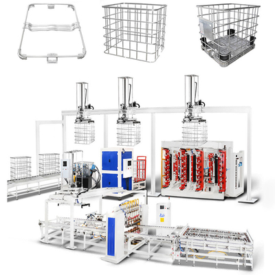 IBC Cage Frame Automatic Welding Machine Struttura galleria rinforzata stabile e durevole