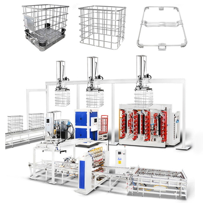 IBC Cage Frame Automatic Production Line PLC Controlled Bulk Container Welding Machine