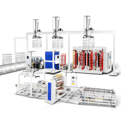 Macchina di saldatura a griglia automatica IBC per la linea di produzione IBC tote cage frame