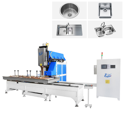 Hwashi Automatic CNC Sink DC Seam Rolling Welding Machine per cucina in acciaio inossidabile