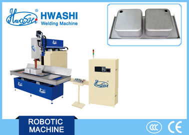 Macchina del saldatore della cucitura del lavandino di cucina di CNC, macchina automatica della saldatura continua del lavandino dell'inserzione