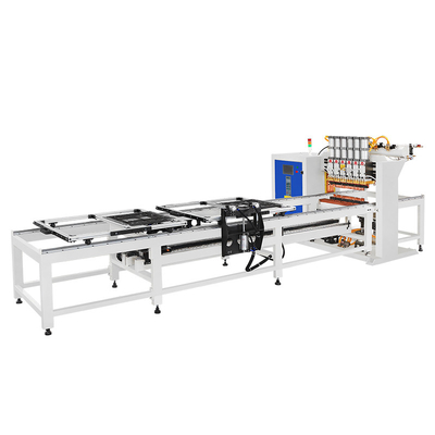 HWASHI attrezzature di saldatura galleria automatico stile multi-testa linea di saldatura a punti macchina per filo di maglia prodotto caldo fornito 2 - 8 mm