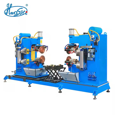HWASHI Customized 380V Double Station Circular Seam Welding Machine e prova anti-fuga
