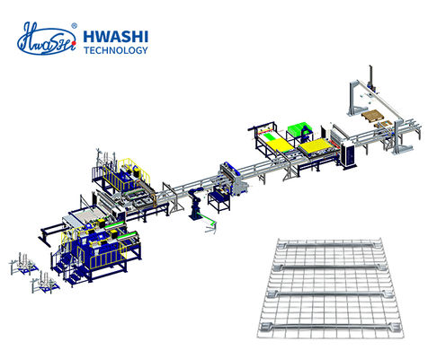 Nuova automazione per scaffalature con ripiani in rete metallica – La linea di produzione Hwashi è all'avanguardia