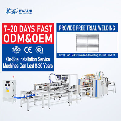 Saldatrice a punti per rete metallica automatica Hwashi a teste multiple con tecnologia di saldatura adattiva e posizionamento ad alta precisione