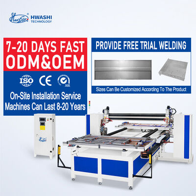Macchina di saldatura a punto da tavolo con controller touch screen intelligente per spessore di saldatura di 3,0+3,0 mm e compatibilità di piegatura di precisione