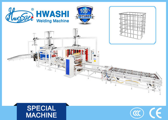 Linea di produzione automatica completa della saldatrice della struttura della gabbia di Hwashi IBC