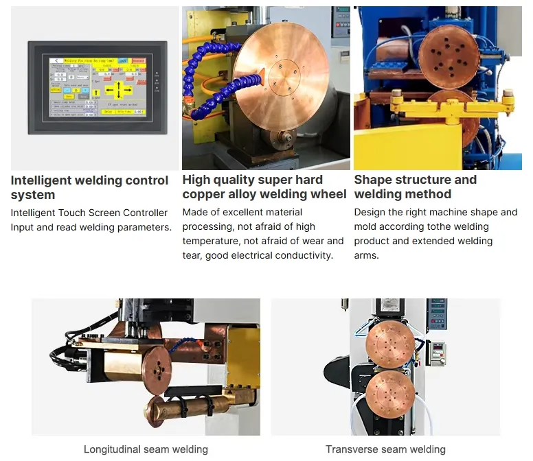 Hwashi Alta Qualità Longitudinale Rolling Seam Saldatura macchina per serbatoio di carburante Automatica Seam Saldatura macchina 2