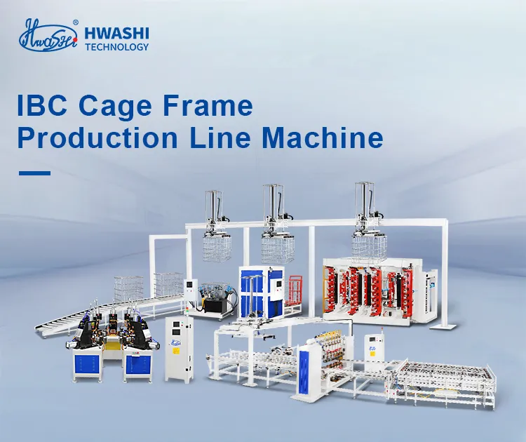 IBC Grid Cage Frame Automatic Production Line, Full Automatic IBC Tank Leakage Testing Machine Line 1