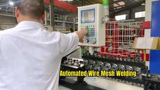 Automazione della saldatrice per reti metalliche